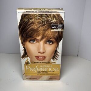 L'Oreal Superior Preference 6 1/2G Lightest Golden Brown-New/Opened Box Vintage